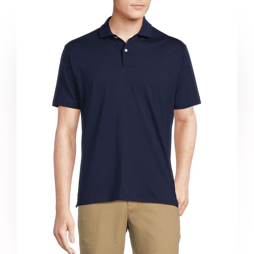 Cremieux Blue Label Classic Fit Strech Jersey Solid Short Sleeve Polo Shirt